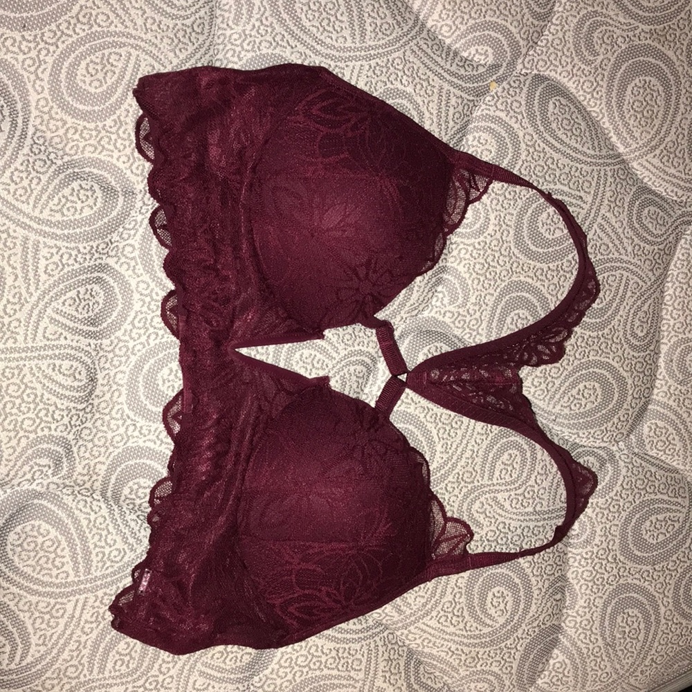 Pink bralet , fits a large and a medium .